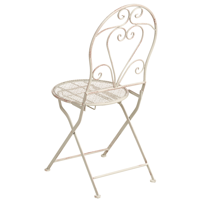 Caféset utomhus Fällbar Folelli Järn - Beige - Utemöbler - Balkong - Balkongmöbler - Balkonggrupper