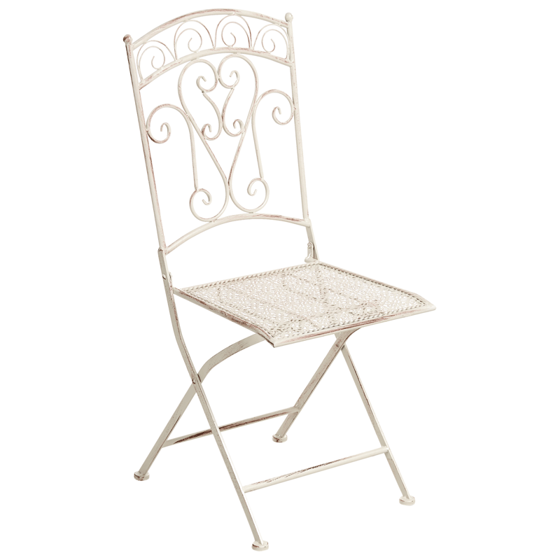 Caféset utomhus Fällbar Juina Järn - Beige - Utemöbler - Balkong - Balkongmöbler - Balkonggrupper