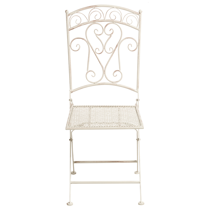 Caféset utomhus Fällbar Juina Järn - Beige - Utemöbler - Balkong - Balkongmöbler - Balkonggrupper