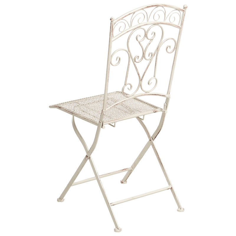 Caféset utomhus Fällbar Juina Järn - Beige - Utemöbler - Balkong - Balkongmöbler - Balkonggrupper