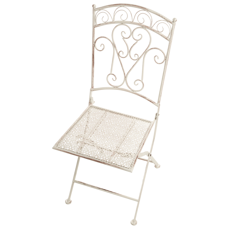 Caféset utomhus Fällbar Juina Järn - Beige - Utemöbler - Balkong - Balkongmöbler - Balkonggrupper