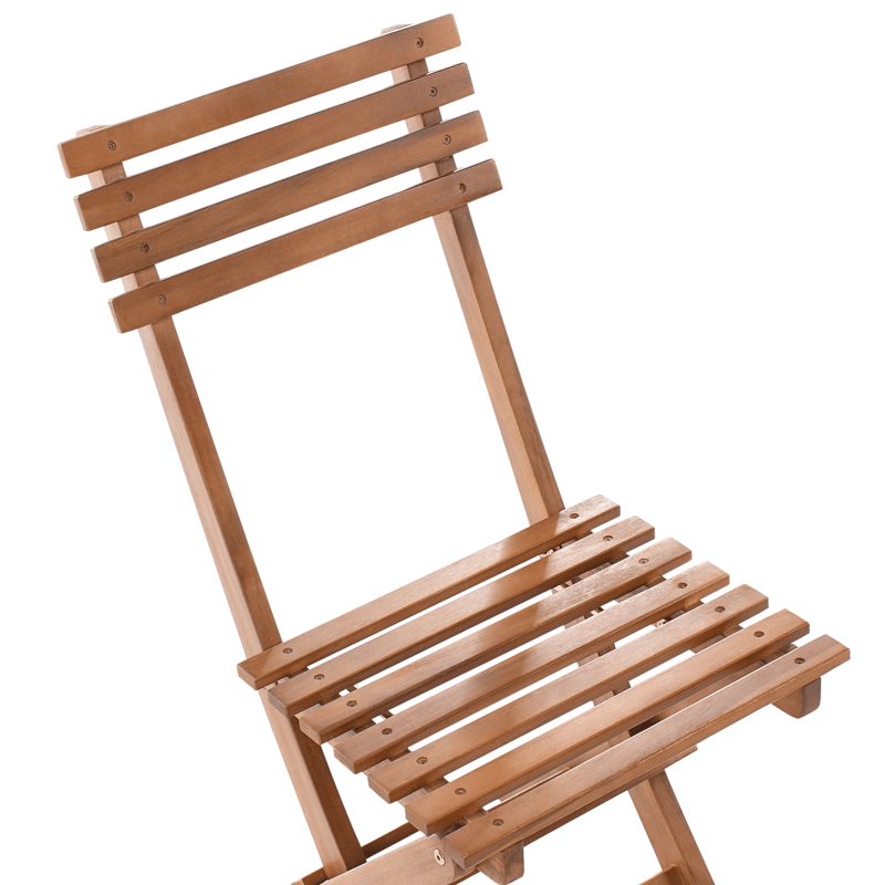 Caféset utomhus Fällbar Solarolo Akaciaträ - Brun - Utemöbler - Balkong - Balkongmöbler - Balkonggrupper