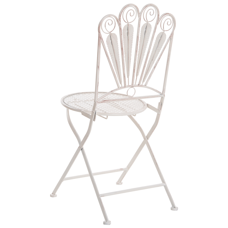 Caféset utomhus Fällbar Pavia Järn - Vit - Utemöbler - Balkong - Balkongmöbler - Balkonggrupper