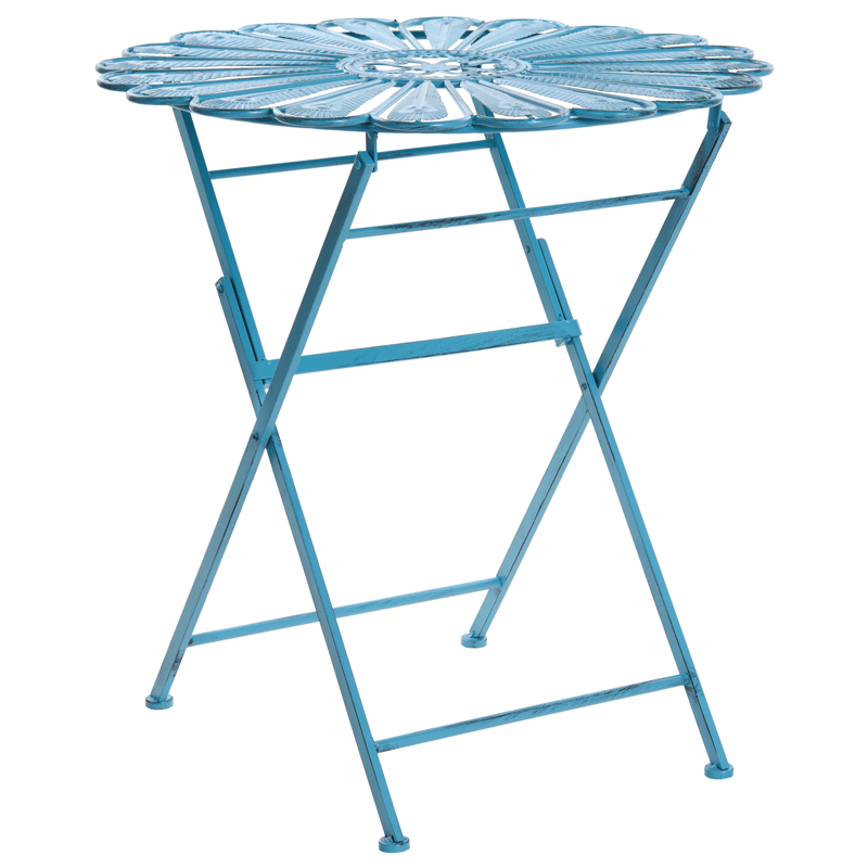 Caféset utomhus med Bänk Pavia Järn - Blå - Utemöbler - Balkong - Balkongmöbler - Balkonggrupper