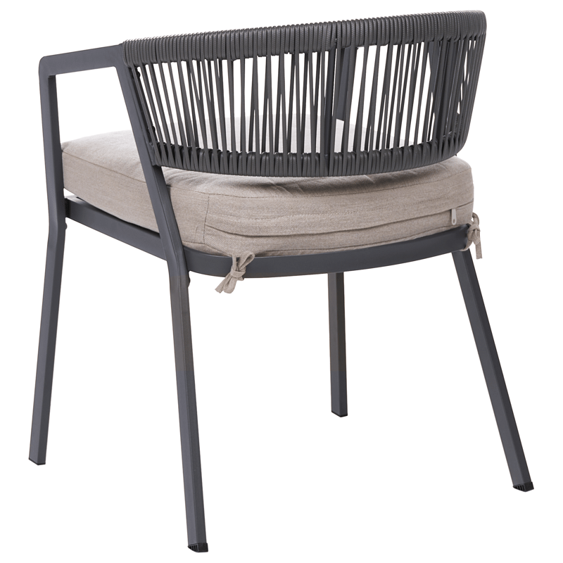 Caféset utomhus Muros Stål - Grå/Beige - Utemöbler - Balkong - Balkongmöbler - Balkonggrupper