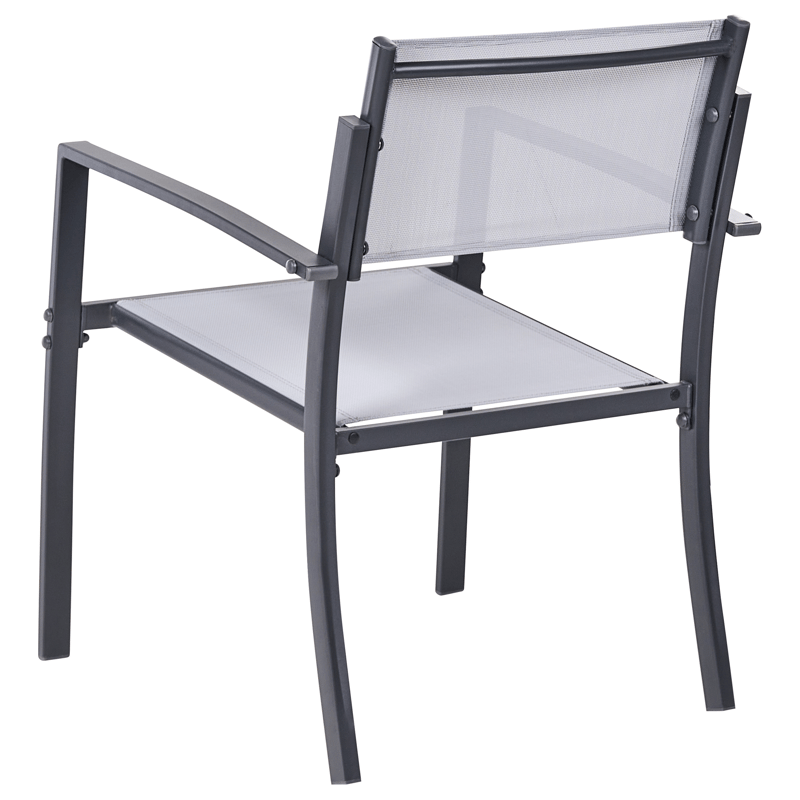 Caféset utomhus Tavoleto Stål - Grå - Utemöbler - Balkong - Balkongmöbler - Balkonggrupper