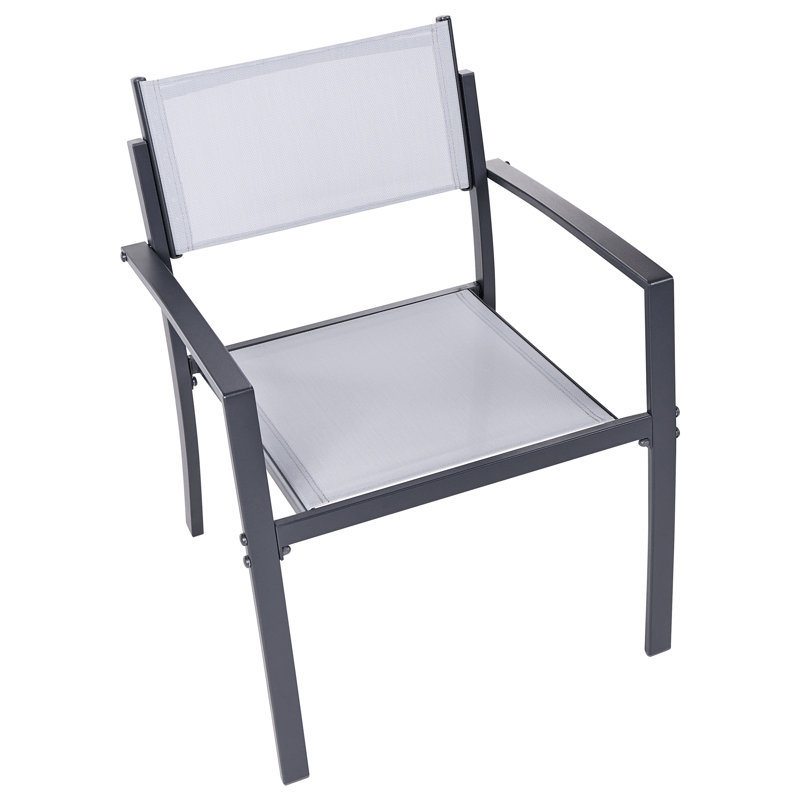 Caféset utomhus Tavoleto Stål - Grå - Utemöbler - Balkong - Balkongmöbler - Balkonggrupper