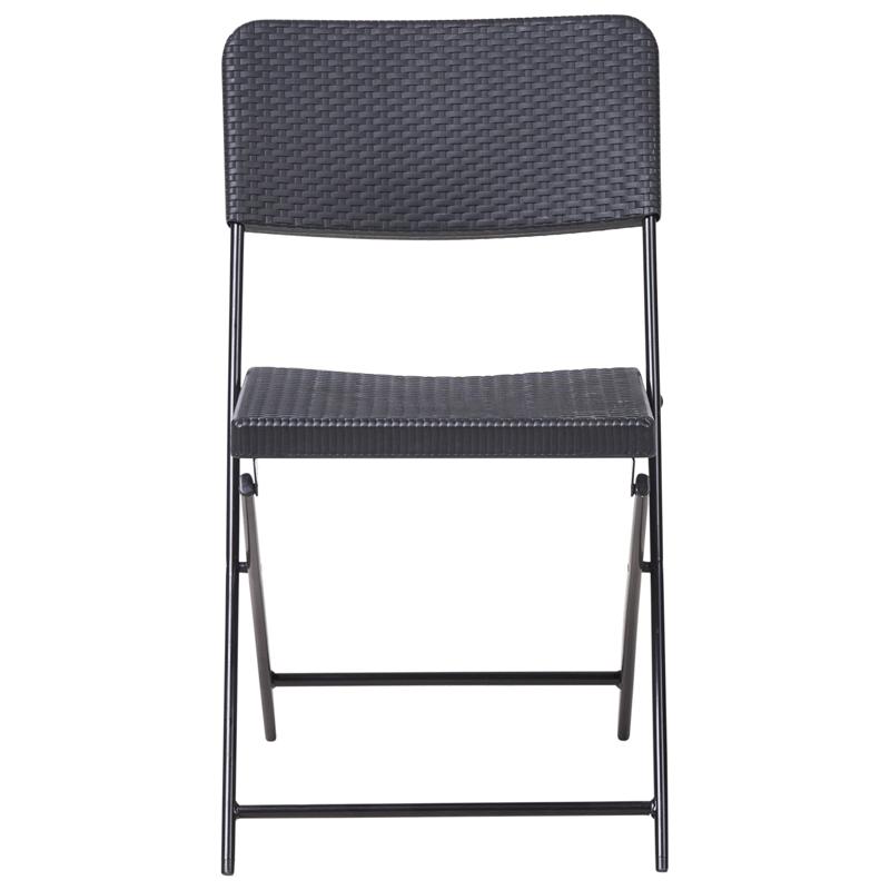 Caféset utomhus Trappeto - Svart - Utemöbler - Balkong - Balkongmöbler - Balkonggrupper