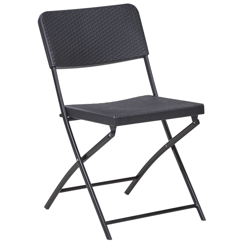 Caféset utomhus Trappeto - Svart - Utemöbler - Balkong - Balkongmöbler - Balkonggrupper