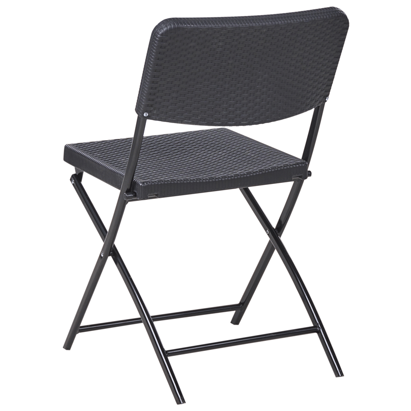 Caféset utomhus Trappeto - Svart - Utemöbler - Balkong - Balkongmöbler - Balkonggrupper