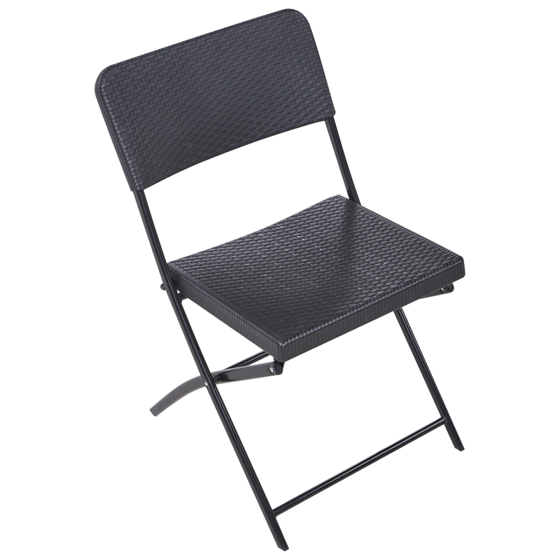 Caféset utomhus Trappeto - Svart - Utemöbler - Balkong - Balkongmöbler - Balkonggrupper