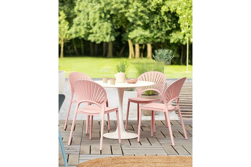 Casarano Matstol Utomhus - Rosa - Utemöbler - Balkong - Balkongmöbler - Balkongstolar