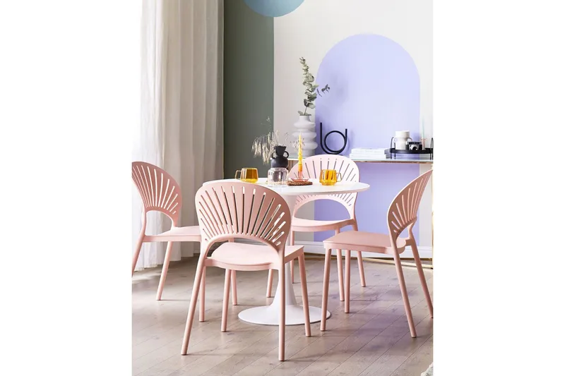 Casarano Matstol Utomhus - Rosa - Utemöbler - Balkong - Balkongmöbler - Balkongstolar