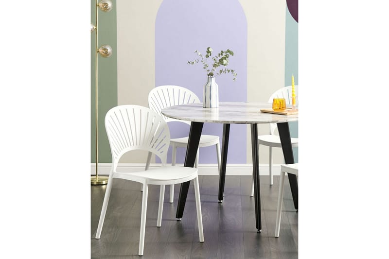 Casarano Matstol Utomhus - Vit - Utemöbler - Balkong - Balkongmöbler - Balkongstolar