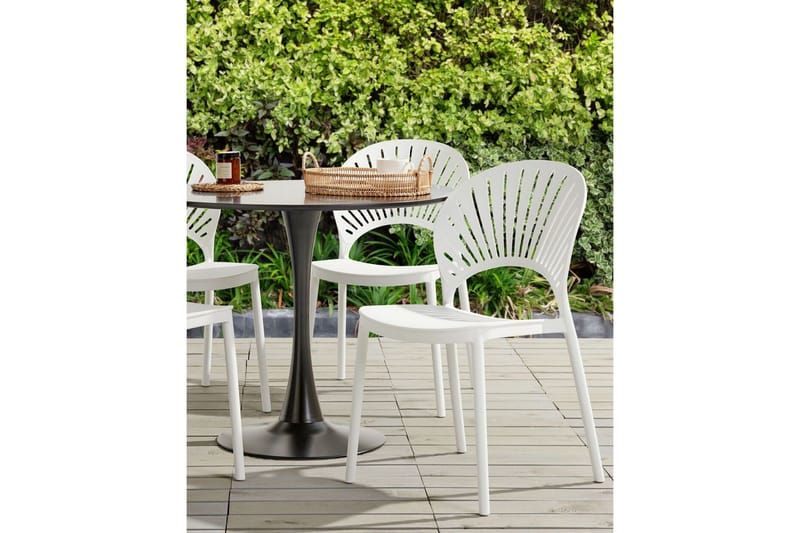 Casarano Matstol Utomhus - Vit - Utemöbler - Balkong - Balkongmöbler - Balkongstolar