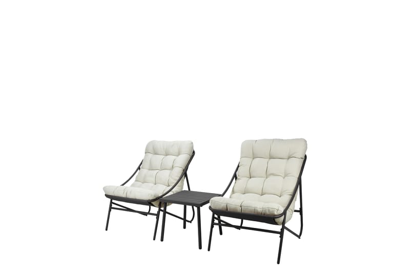 Cedarwick Caféset Utomhus - Beige - Utemöbler - Balkong - Balkongmöbler - Balkonggrupper