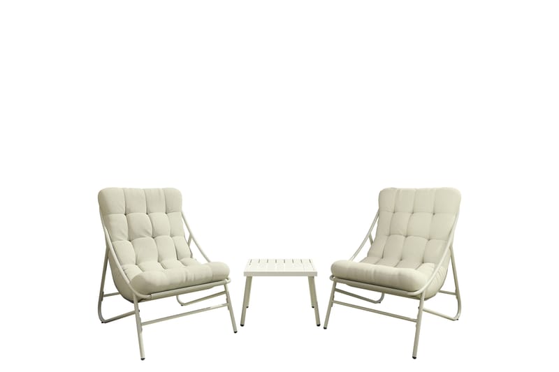 Cedarwick Caféset Utomhus - Beige - Utemöbler - Balkong - Balkongmöbler - Balkonggrupper