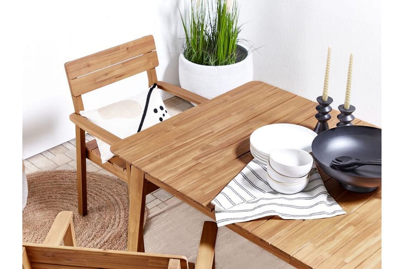 Cellino Karmstol Utomhus - Ljusbrun - Utemöbler - Balkong - Balkongmöbler - Balkongstolar