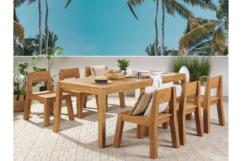 Coteto Matstol Utomhus - Ljusbrun - Utemöbler - Balkong - Balkongmöbler - Balkongstolar