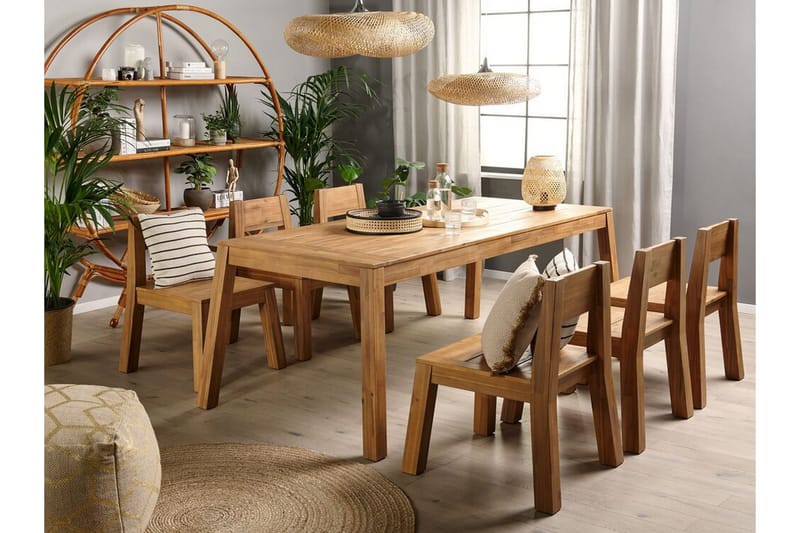 Coteto Matstol Utomhus - Ljusbrun - Utemöbler - Balkong - Balkongmöbler - Balkongstolar