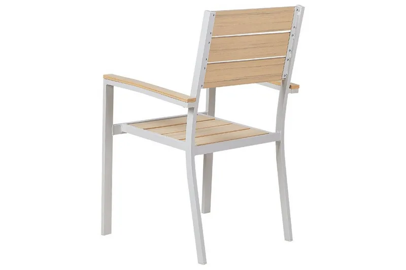 Edmundston Karmstol Utomhus - Beige/Vit - Utemöbler - Balkong - Balkongmöbler - Balkongstolar