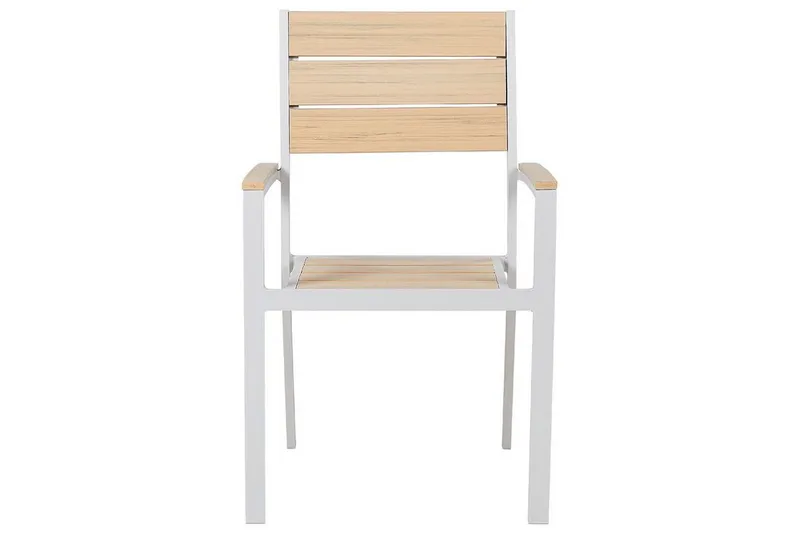 Edmundston Karmstol Utomhus - Beige/Vit - Utemöbler - Balkong - Balkongmöbler - Balkongstolar