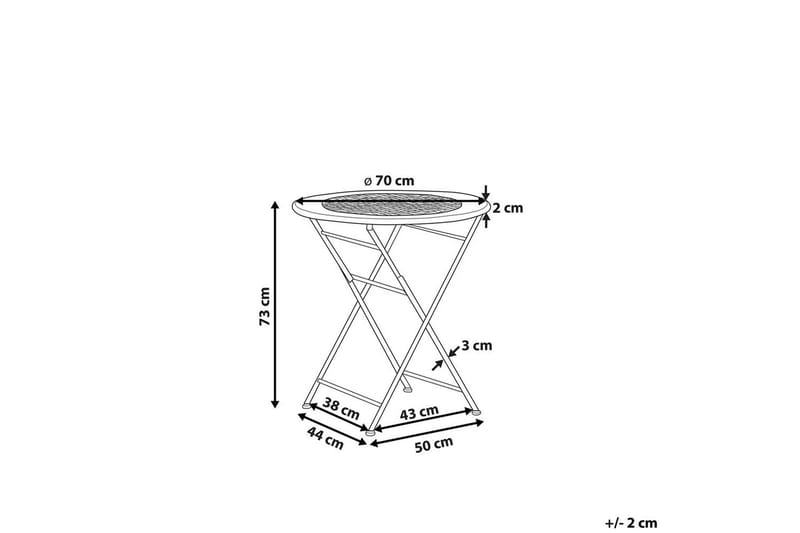 Fällbart bord Bivio - Utemöbler - Balkong - Balkongmöbler - Balkongbord