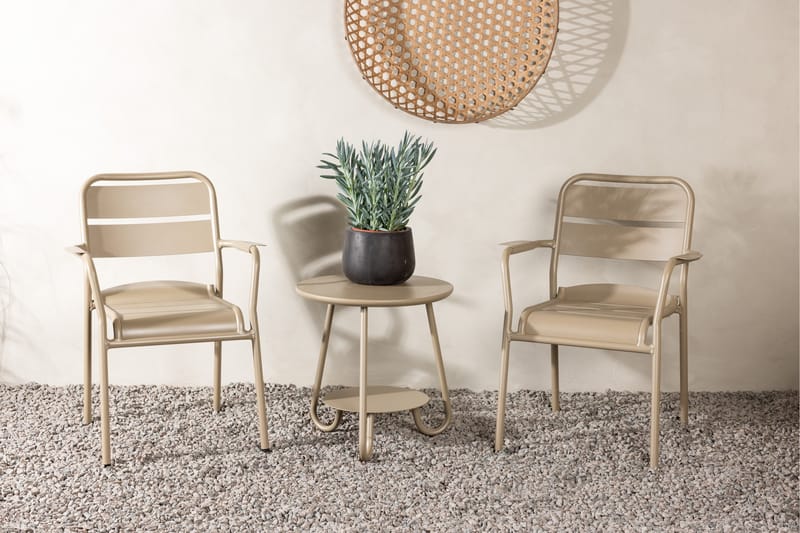 Faro Balkonggrupp 2-sits - Beige - Utemöbler - Balkong - Balkongmöbler - Balkonggrupper