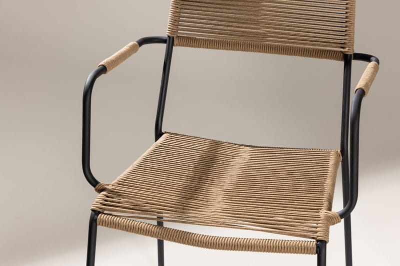 Fåtölj Lindos Utomhus - brun - Utemöbler - Balkong - Balkongmöbler - Balkongstolar