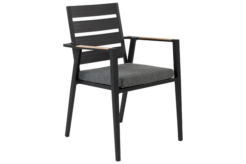 Fortify Karmstol Utomhus, Svart/Grå