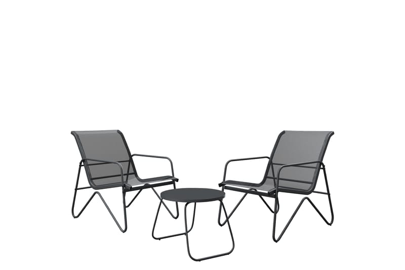 Glenhollow Caféset Utomhus - Grå - Utemöbler - Balkong - Balkongmöbler - Balkonggrupper