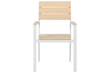 Grosseto Karmstol Utomhus - Beige/Vit - Utemöbler - Balkong - Balkongmöbler - Balkongstolar