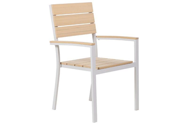 GROSSETO Karmstol Utomhus Beige/Vit - Utemöbler - Balkong - Balkongmöbler - Balkongstolar