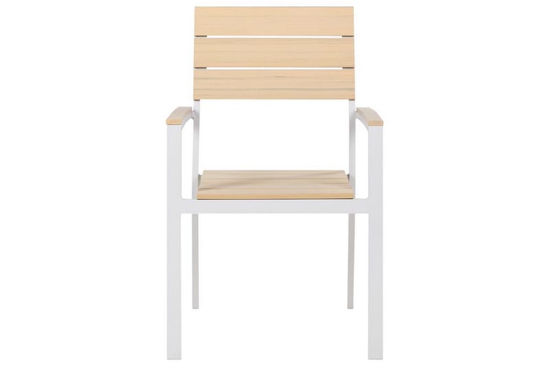 GROSSETO Karmstol Utomhus Beige/Vit - Utemöbler - Balkong - Balkongmöbler - Balkongstolar