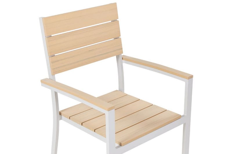 GROSSETO Karmstol Utomhus Beige/Vit - Utemöbler - Balkong - Balkongmöbler - Balkongstolar