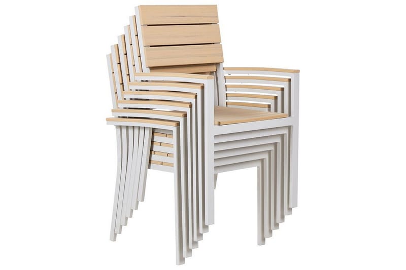 Grosseto Karmstol Utomhus - Beige/Vit - Utemöbler - Balkong - Balkongmöbler - Balkongstolar