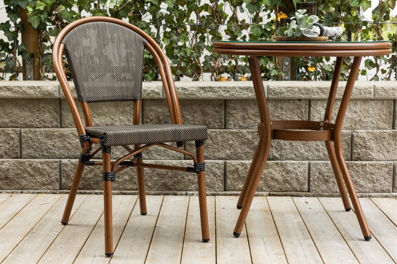 Guarda Matstol Utomhus 50 cm - Svart - Utemöbler - Balkong - Balkongmöbler - Balkongstolar