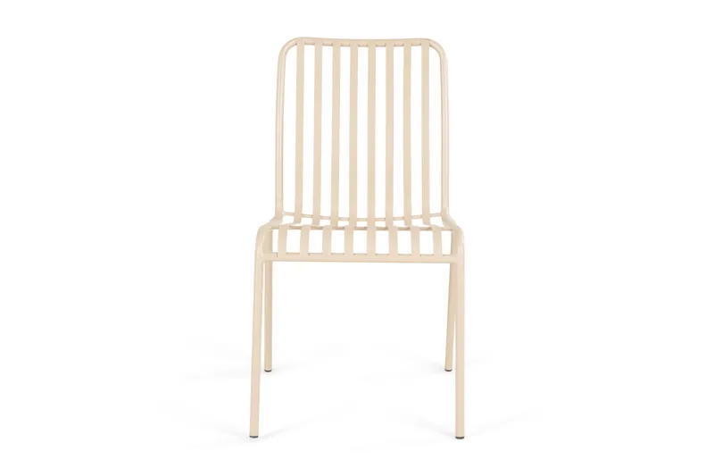 Jarva Matstol Utomhus i metall - Beige - Utemöbler - Balkong - Balkongmöbler - Balkongstolar