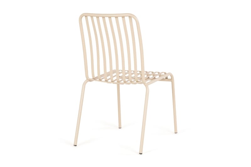 Jarva Matstol Utomhus i metall - Beige - Utemöbler - Balkong - Balkongmöbler - Balkongstolar