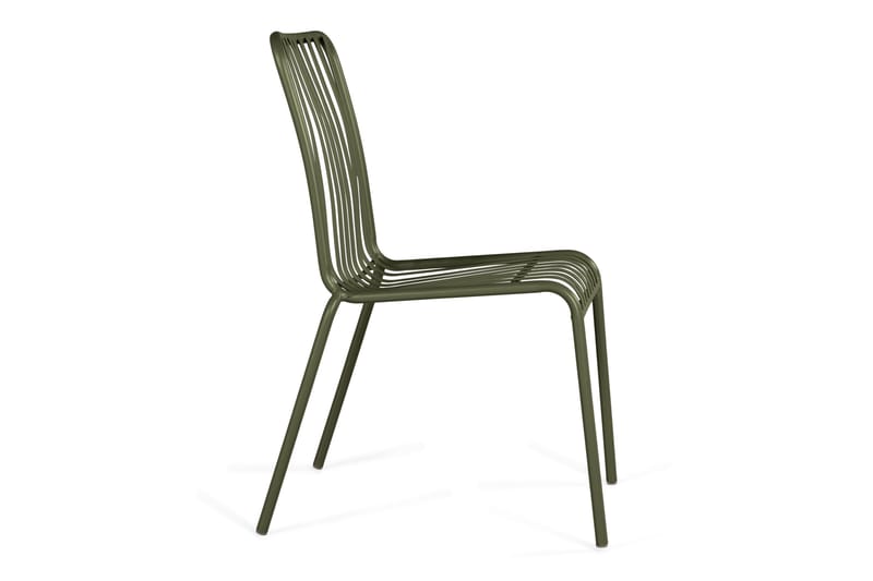 Jarva Matstol Utomhus i metall för balkong och uteplats - Grön - Utemöbler - Balkong - Balkongmöbler - Balkongstolar