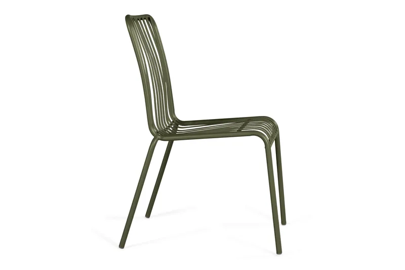 Jarva Matstol Utomhus i metall för balkong och uteplats - Grön - Utemöbler - Balkong - Balkongmöbler - Balkongstolar