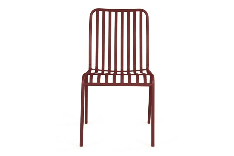 Jarva Matstol Utomhus i metall för balkong och uteplats - Röd - Utemöbler - Balkong - Balkongmöbler - Balkongstolar