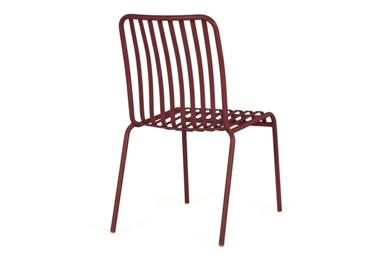 Jarva Matstol Utomhus i metall för balkong och uteplats - Röd - Utemöbler - Balkong - Balkongmöbler - Balkongstolar