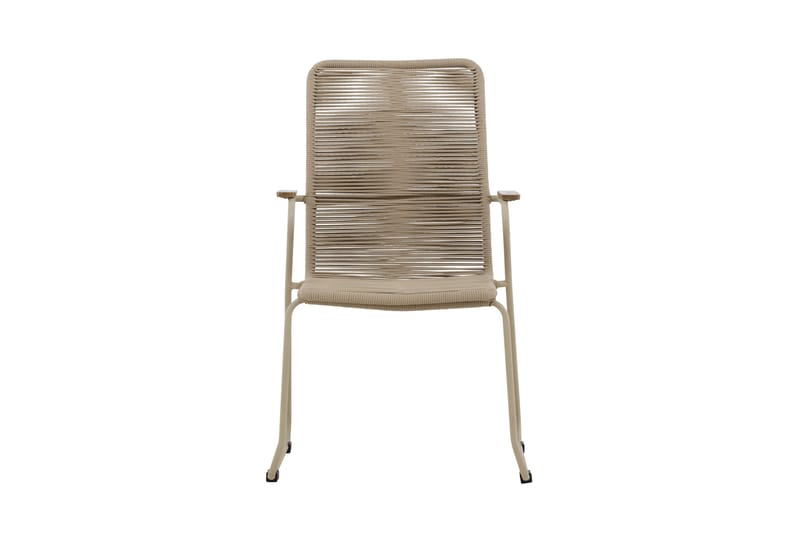 Karmstolar utomhus (med armstöd) Venture Home Bois Diningchair - Beige / Beige Rope FSC Mix Beige - Utemöbler - Balkong - Balkongmöbler - Balkongstolar