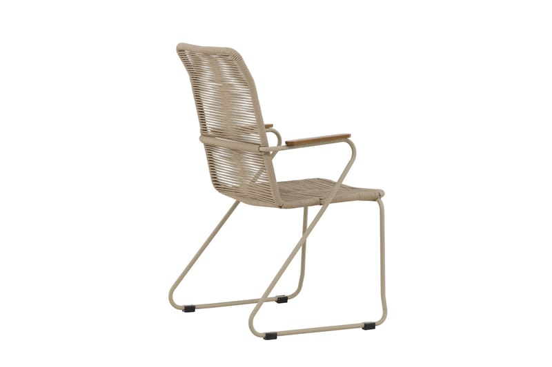 Karmstolar utomhus (med armstöd) Venture Home Bois Diningchair - Beige / Beige Rope FSC Mix Beige - Utemöbler - Balkong - Balkongmöbler - Balkongstolar