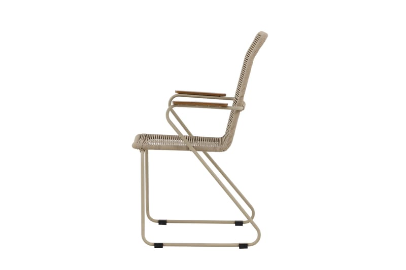 Karmstolar utomhus (med armstöd) Venture Home Bois Diningchair - Beige / Beige Rope FSC Mix Beige - Utemöbler - Balkong - Balkongmöbler - Balkongstolar