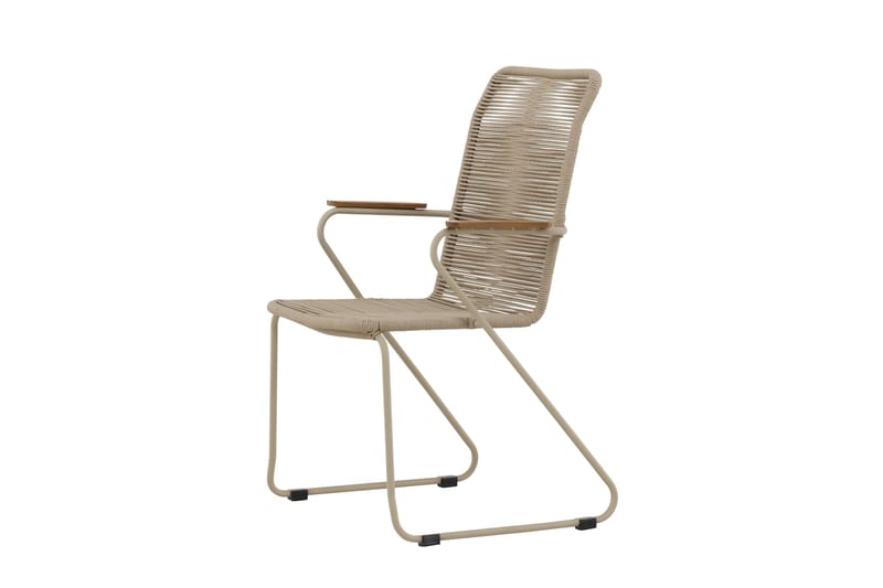 Karmstolar utomhus (med armstöd) Venture Home Bois Diningchair - Beige / Beige Rope FSC Mix Beige - Utemöbler - Balkong - Balkongmöbler - Balkongstolar