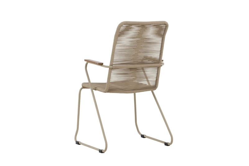 Karmstolar utomhus (med armstöd) Venture Home Bois Diningchair - Beige / Beige Rope FSC Mix Beige - Utemöbler - Balkong - Balkongmöbler - Balkongstolar