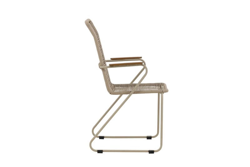 Karmstolar utomhus (med armstöd) Venture Home Bois Diningchair - Beige / Beige Rope FSC Mix Beige - Utemöbler - Balkong - Balkongmöbler - Balkongstolar