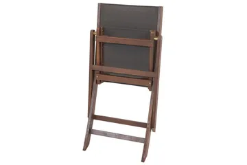 Kettelle Klappstol Utomhus 57x50x90 cm - Mörkbrun/Grå - Utemöbler - Balkong - Balkongmöbler - Balkongstolar